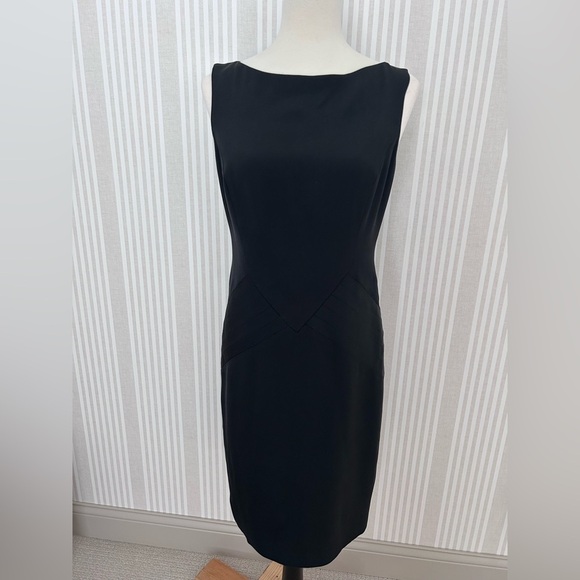 Ralph Lauren Black Label Sleeveless 100% Silk  Knee-Length Sheath Dress Sz 6 - Picture 1 of 10
